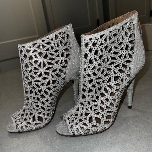 Zigi Soho Shoes - Rhinestone open toe booties
